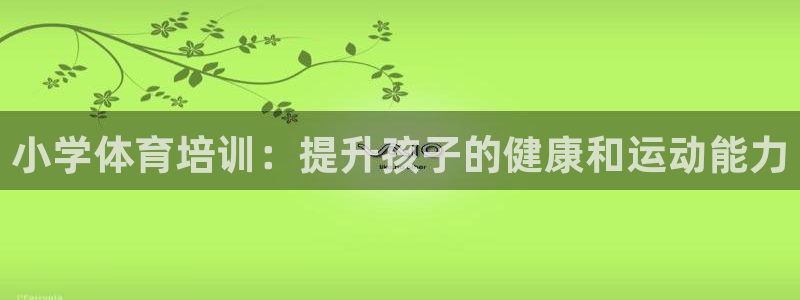 欧陆娱乐注册链接：小学体育培训：提升孩子的健康和运动能力